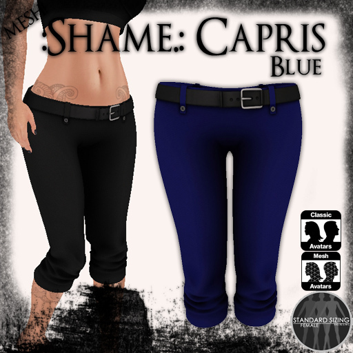 :Shame.: Capri Pants Blue