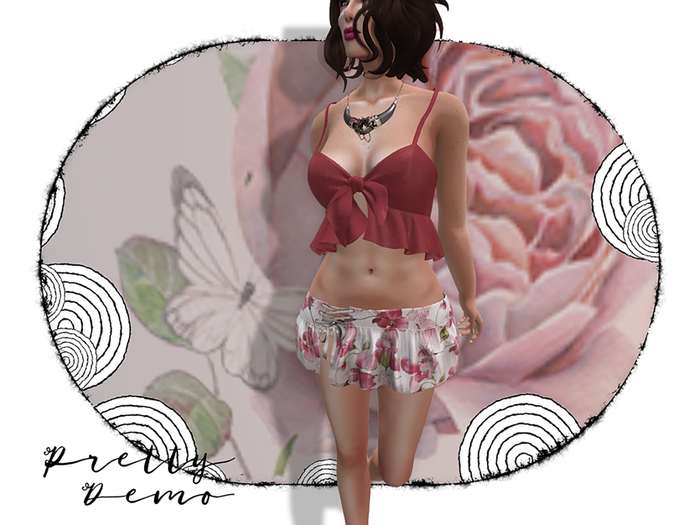 .::Pretty Demo::. Bee Ruffled Skirt & Sin Ruffled Halter