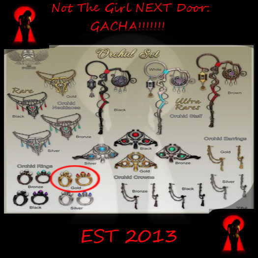 [The Forge] Orchid Rings, Gold.