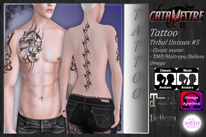 ::GATAMESTRE:: Tattoo Tribal Unissex #5