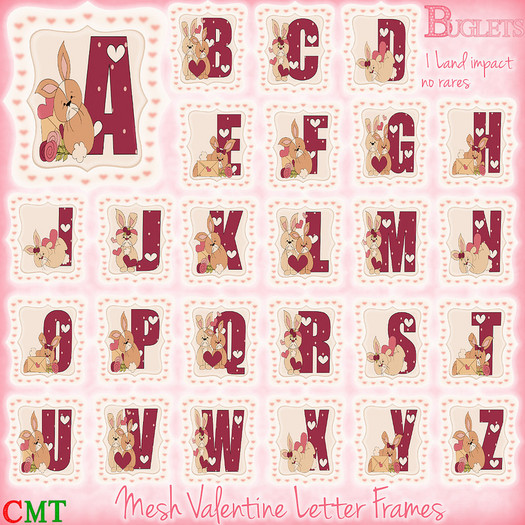 ~*Buglets*~ Valentine Letter Frame S