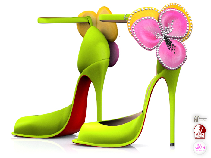 Garbaggio // Flower Peeptoe - Lime