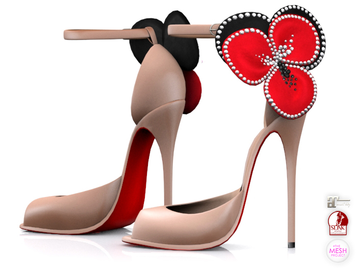 Garbaggio // Flower Peeptoe - Nude