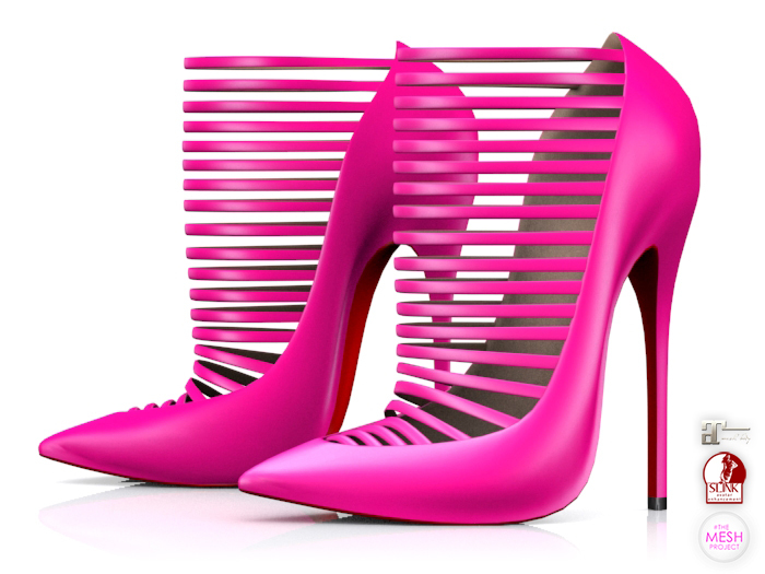 Garbaggio // Strapped Pumps - Fuchsia
