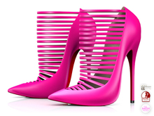 Garbaggio // Strapped Pumps - Fuchsia