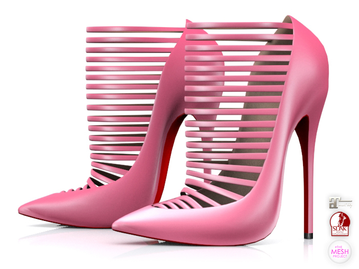 Garbaggio // Strapped Pumps - Pink