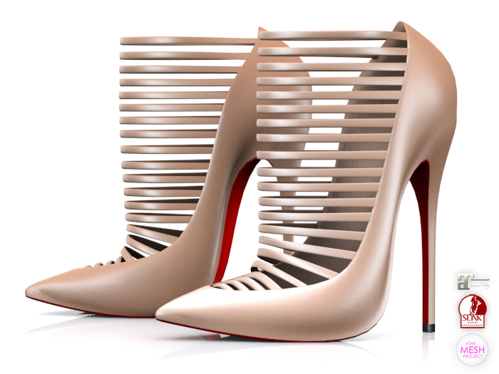 Garbaggio // Strapped Pumps - Nude