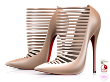 Garbaggio // Strapped Pumps - Nude