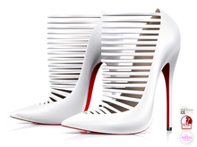 Garbaggio // Strapped Pumps - White