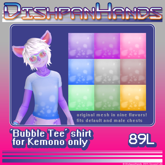 [DH] Bubble Tee Shirt for Kemono