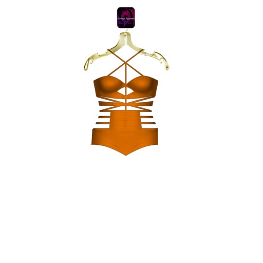{QD} Erica Romper Orange