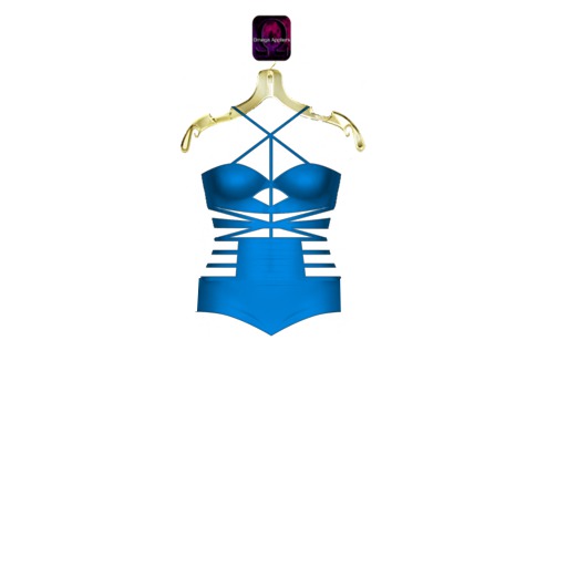 {QD} Erica Romper Blue