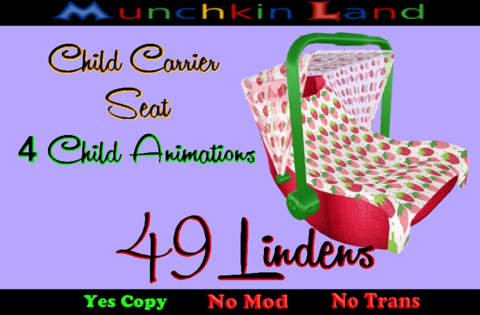 (ML) Strawberry Baby Carrier Seat Box