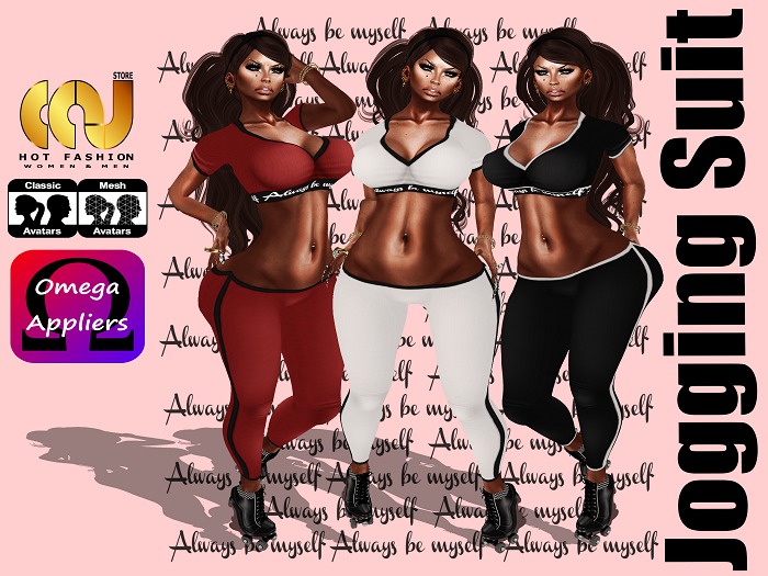 [Always Be Myself] - Jogging Suit Purple