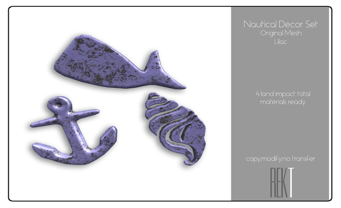 Rekt Nautical Decor Lilac