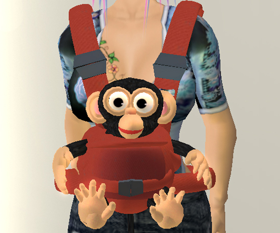Cartoonimals Monkey in Babycarrier