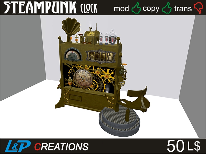 Steampunk big Clock
