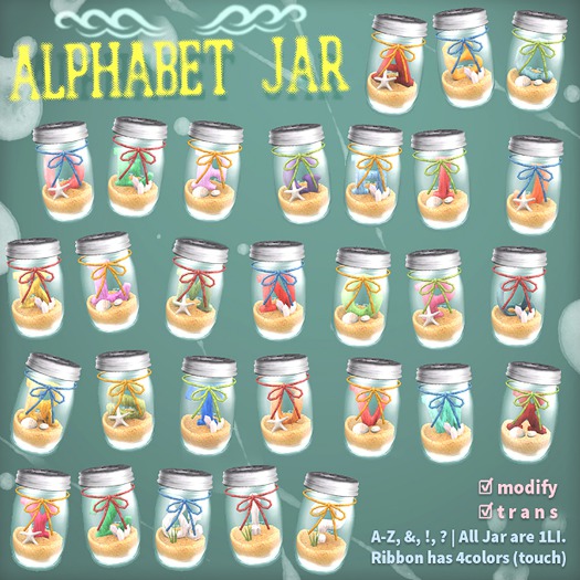 ASO! Alphabet Jar -U