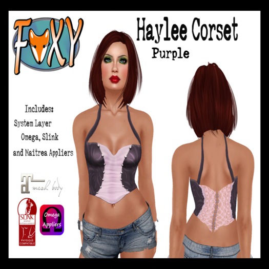 Foxy - Haylee Corset - Purple*