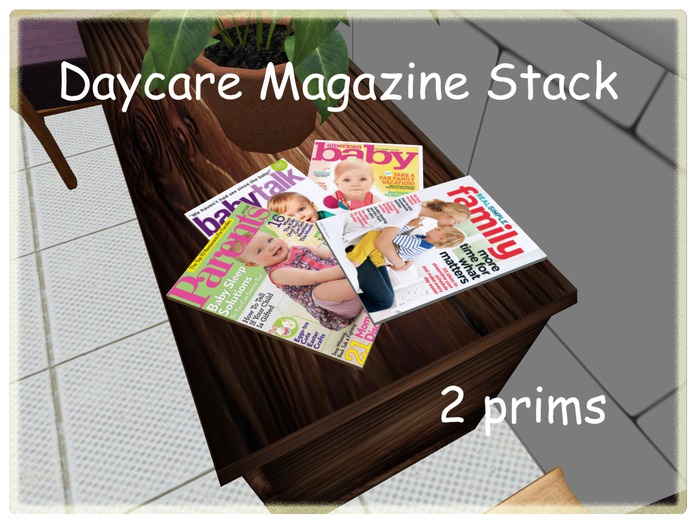 AB Designs Daycare Baby Magazine Stack BOXED