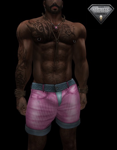 HOTLINE SPRING SHORTS PINK/CYAN