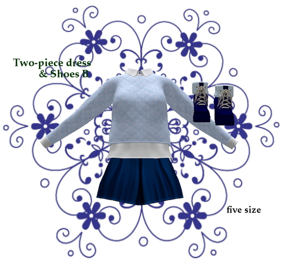 Two-piece dress & Shoes B Box