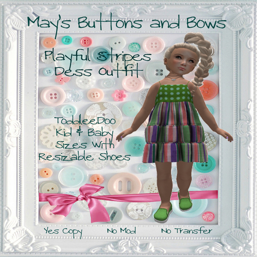 MBB * Playful Stripes Dress (K&B)