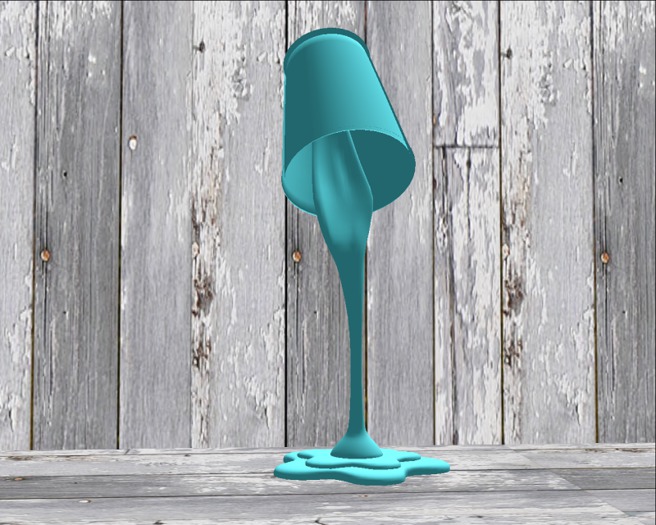 {Q-Essentials} Blue Whoopsy Lamp