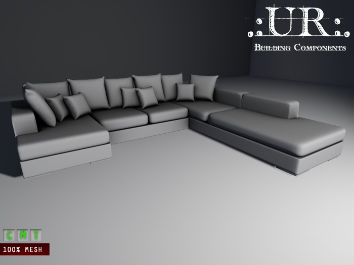 Second Life Marketplace .UR. Modern Contemporary Couch (full perm mesh)