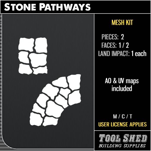Tool Shed - Stone Pathways Mesh Kit