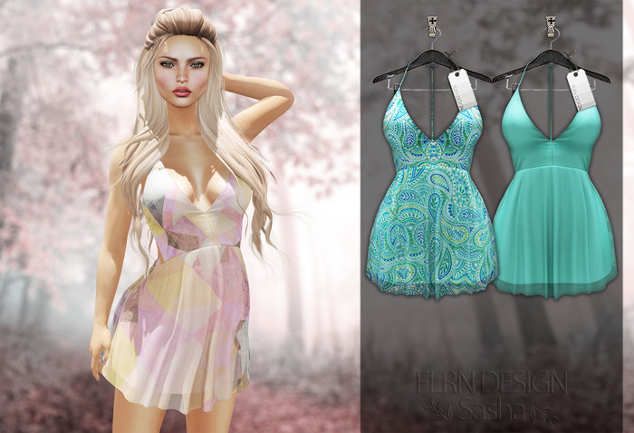 [FLRN] Sasha Dress Turquoise