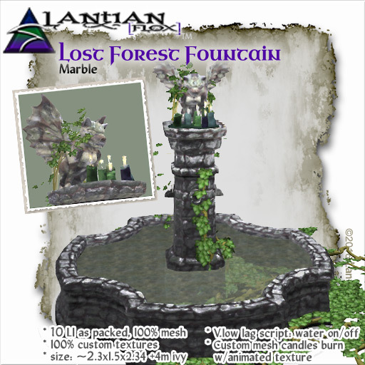 ~L/Fx~Lost Forest Fountain - Rocky Marble MCtbox