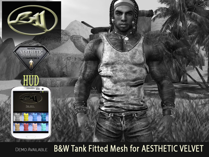 B&W Tank Fitted Mesh VELVET DEMO