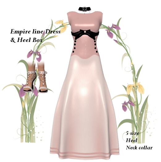 Empire line Dress & Heel Box