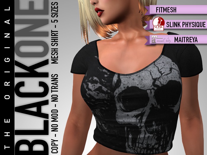 .:B1:. Mesh Rocker Shirt Skully