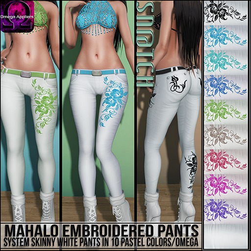 Sn@tch Mahalo Embroidered Pants (All Colors/Omega)