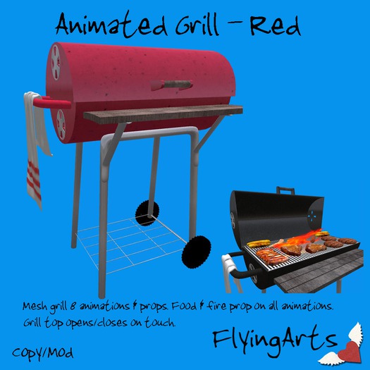 !FA! Animated Grill Red