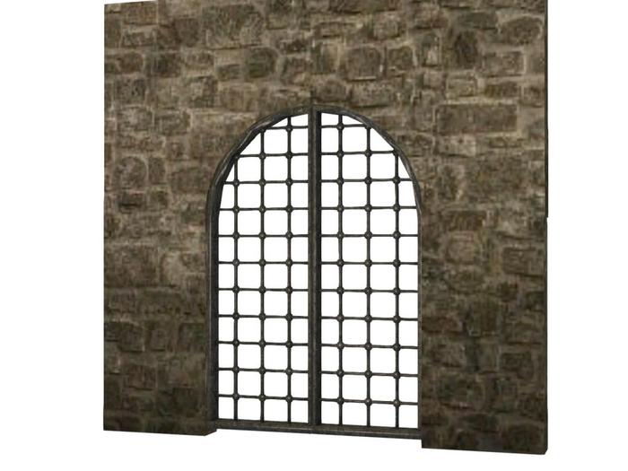 Mesh Metal Arch Doors - Full Perm