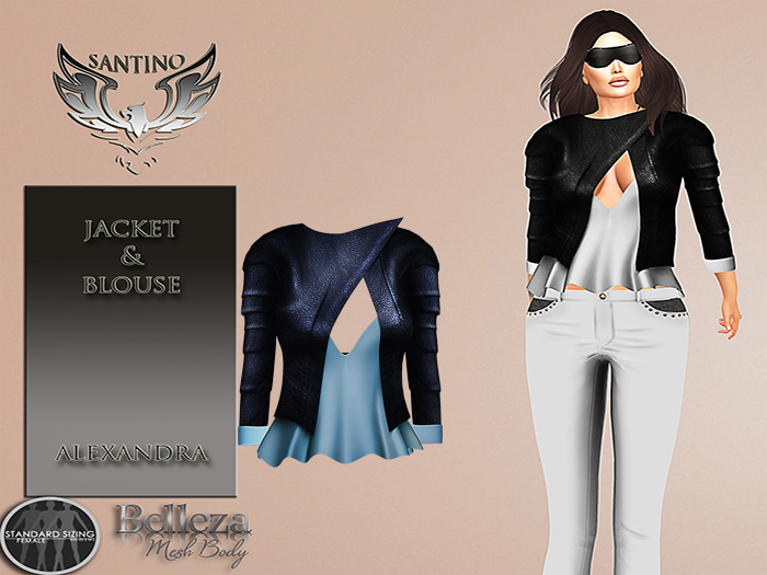Santino Design-Jacket&Blouse-Blue