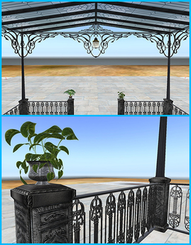 Second Life Marketplace - MASTER-Pergola cast iron facade-001