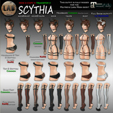 [LAB737] Scythia Boots Bare (noir&rust) *Maitreya*