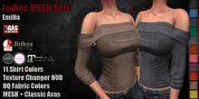 GAS [Ladies MESH Shirt Emilia - 11 Colors with HUD] Demo