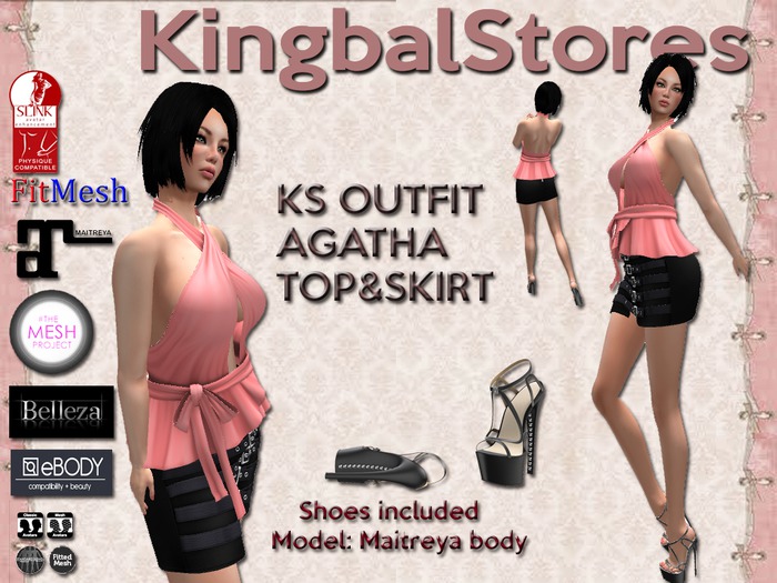 KS OUTFIT AGATHA TOP&SKIRT