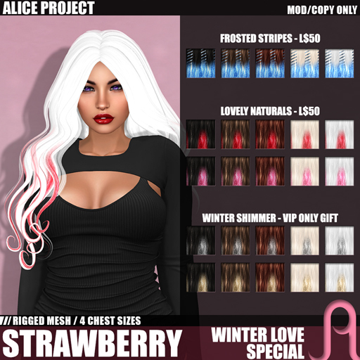 Alice Project - Strawberry - Frosted Stripes