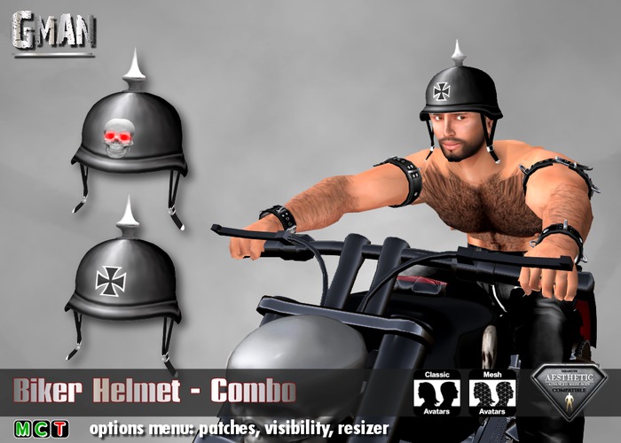 GMan HA - Biker Helmet Combo