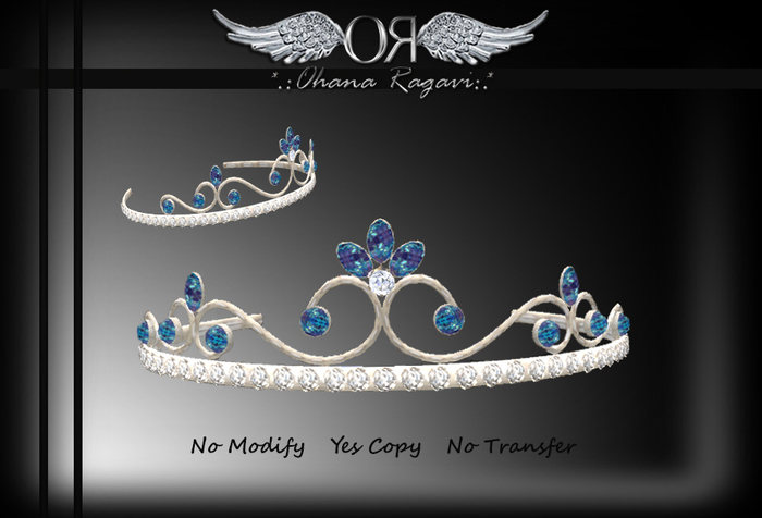 *.:OR:.* Tiara Blue - White Dimond