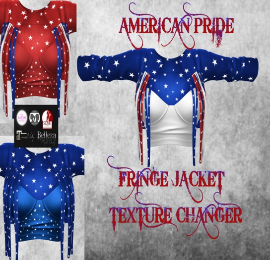 BWR AMERICAN PRIDE FRINGE JACKET