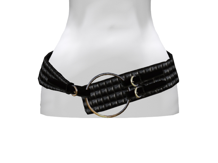 Tess Belt - Black Cubes