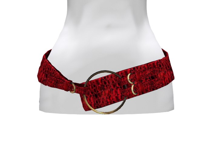 Tess Belt - Red Snake