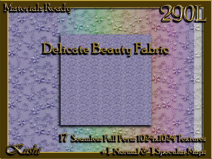 !Kushi! DelicateBeauty Textures -WEAR TO UNPACK